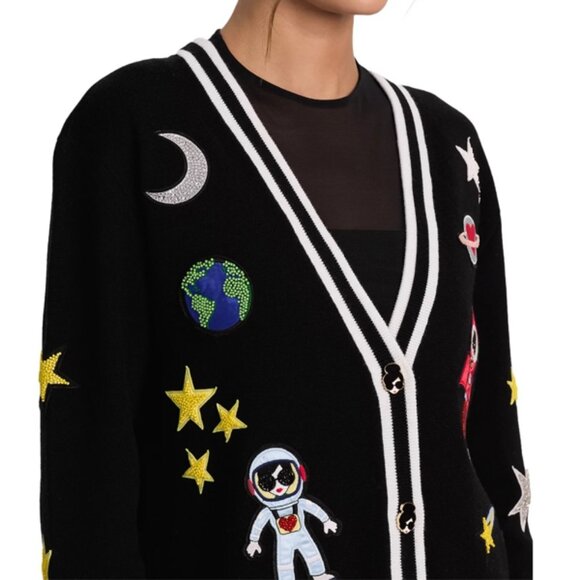 Alice and Olivia Bradley Space Staceface Cardigan - Picture 2 of 5